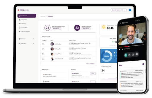 HOAWorks screenshot: 100% Mobile capable 