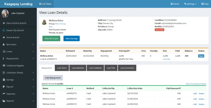 Loandisk loan overview