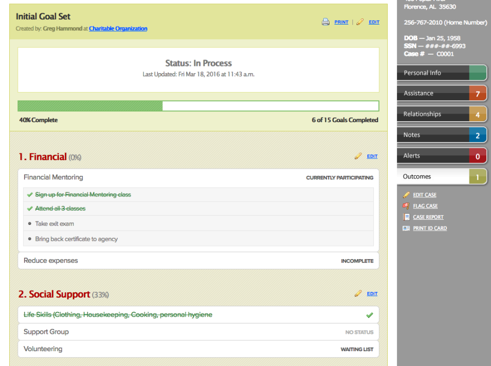 CharityTracker Software - Measure Outcomes