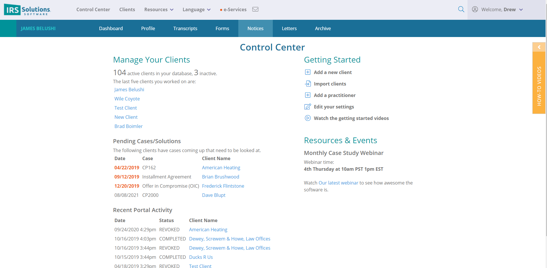 IRS Solutions Software