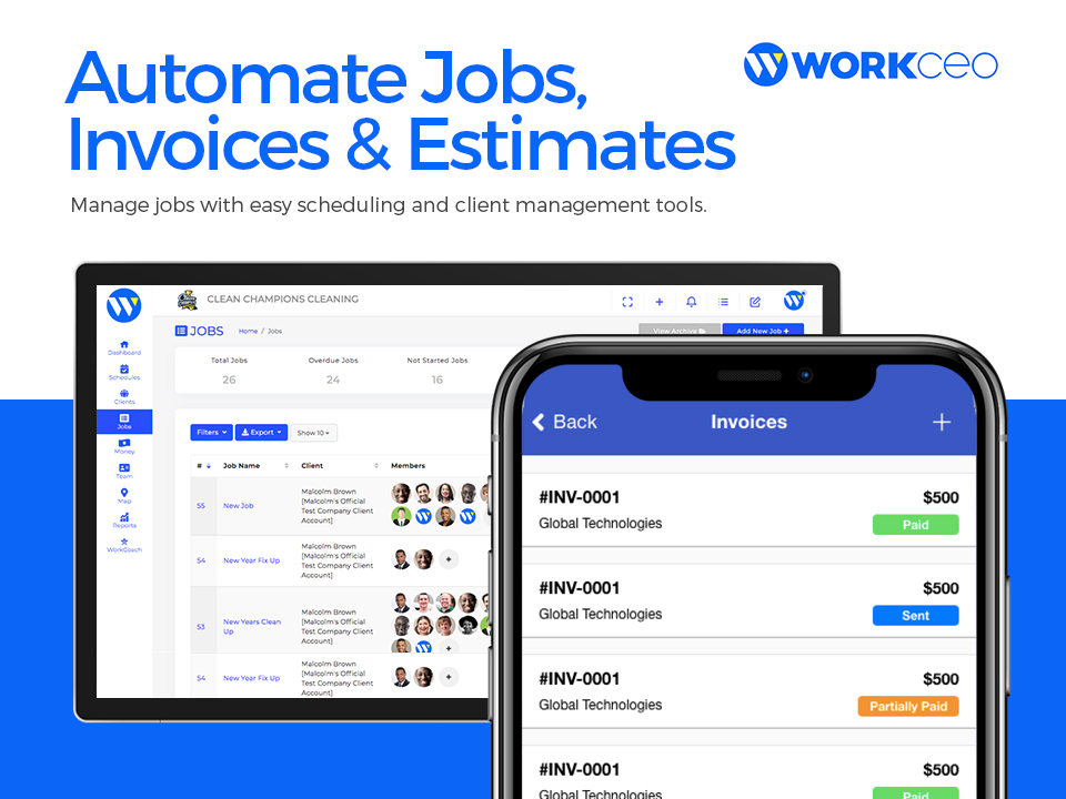 Automate Jobs, Invoices & Estimates