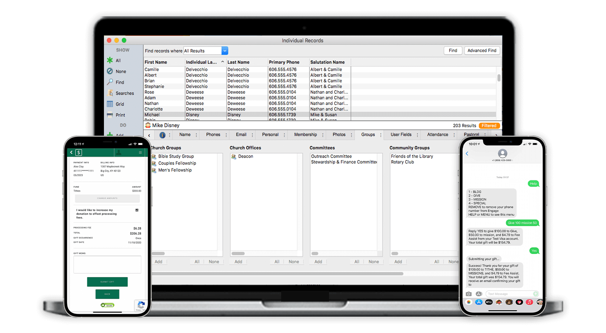 CDM+ Essentials screenshot: Essential fundraising and donor management software.