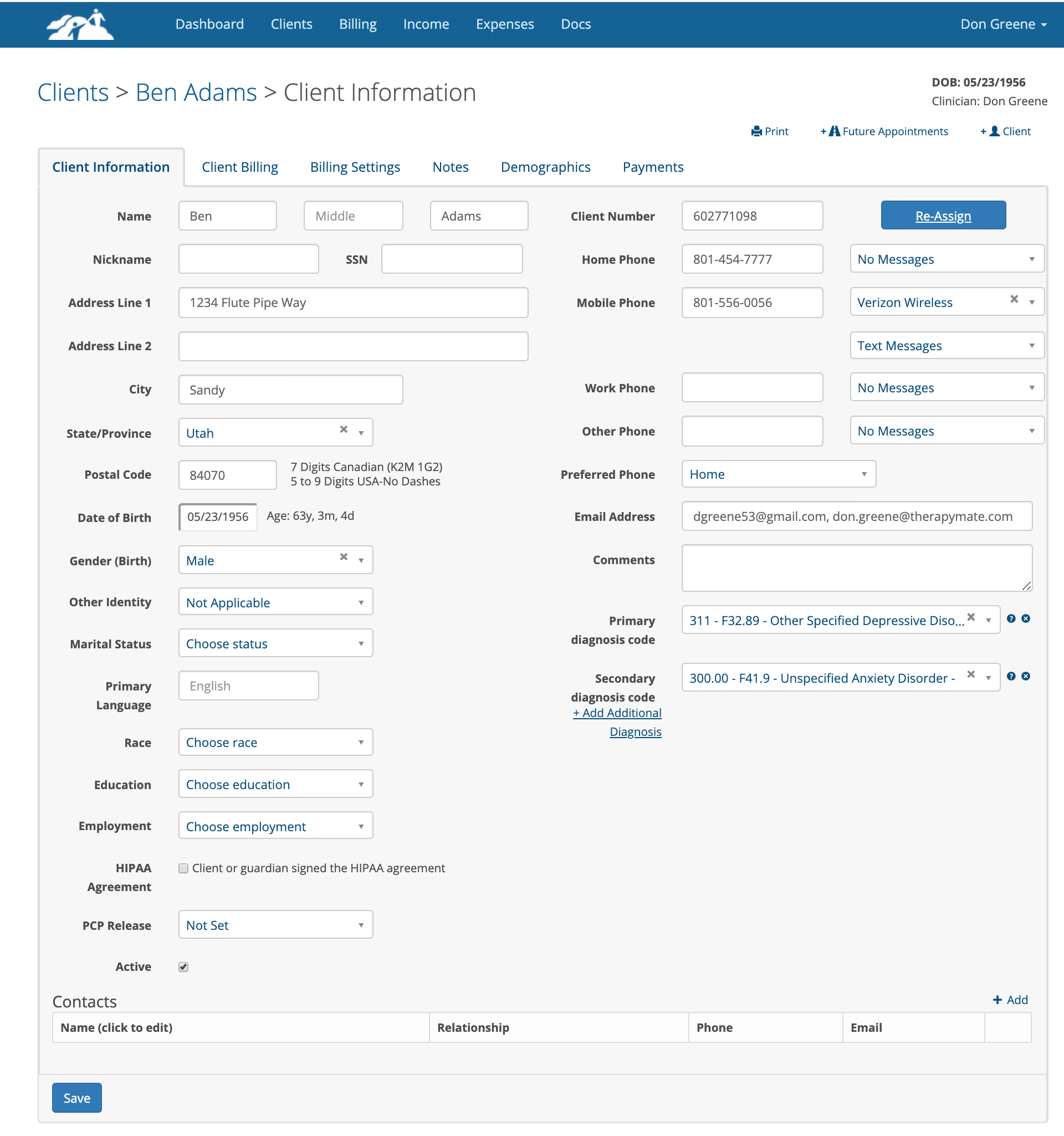TherapyMate Software - 2