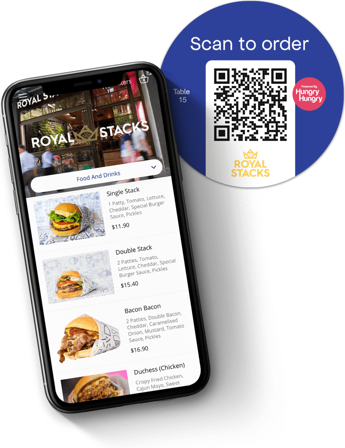 HungryHungry QR Code Digital Menu & Online Ordering