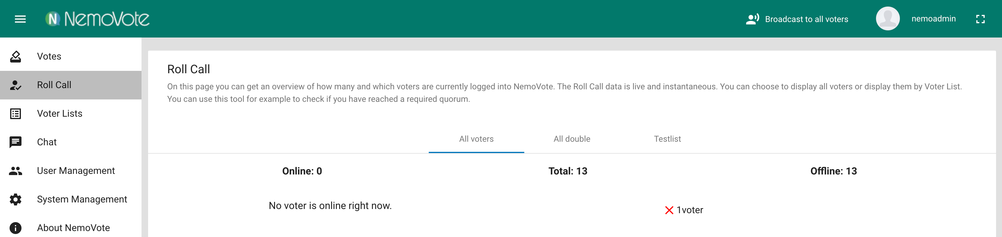 NemoVote Software - 5
