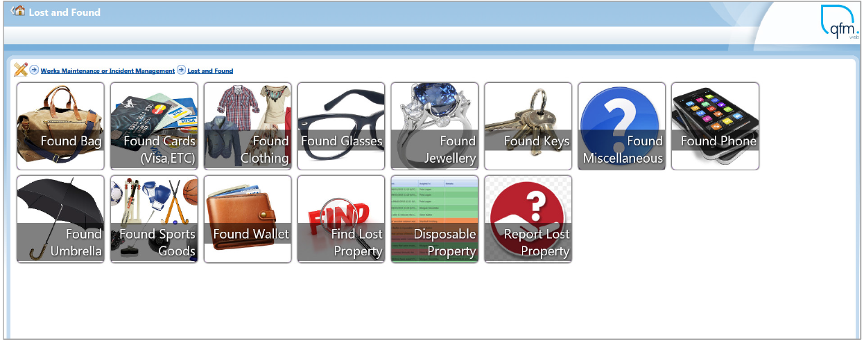 QFM Software - Create a 'Lost & Found' portal