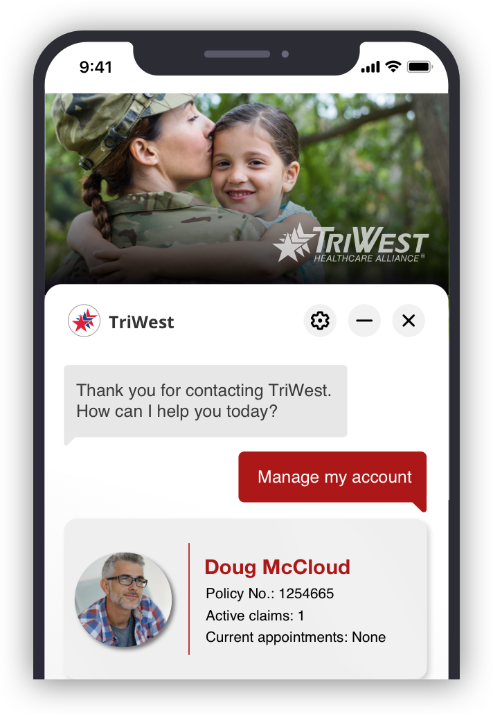 TriWest for the VA and veterans account management