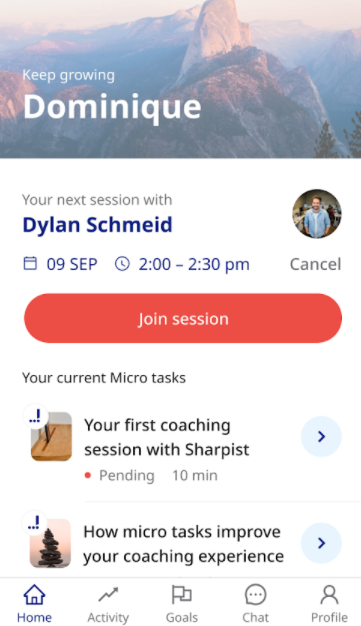 Sharpist screenshot: Sharpist main dashboard