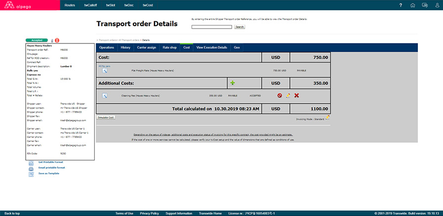 Transport Order Cost-thumb