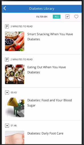 Vivify Health in-built resource library