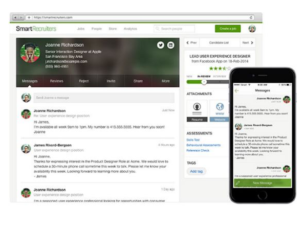 SmartRecruiters screenshot: SmartRecruiters - Collaboration to get hiring teams work together