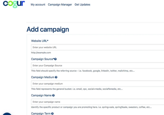 oogur Software - oogur add campaigns screenshot