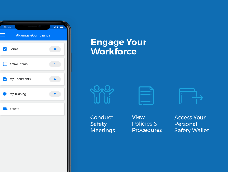 Alcumus eCompliance Software - Engage your workforce in safety from anywhere, anytime