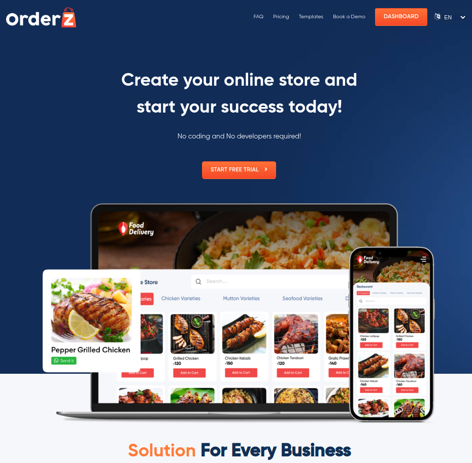 OrderZ -eCommerce Store Builder