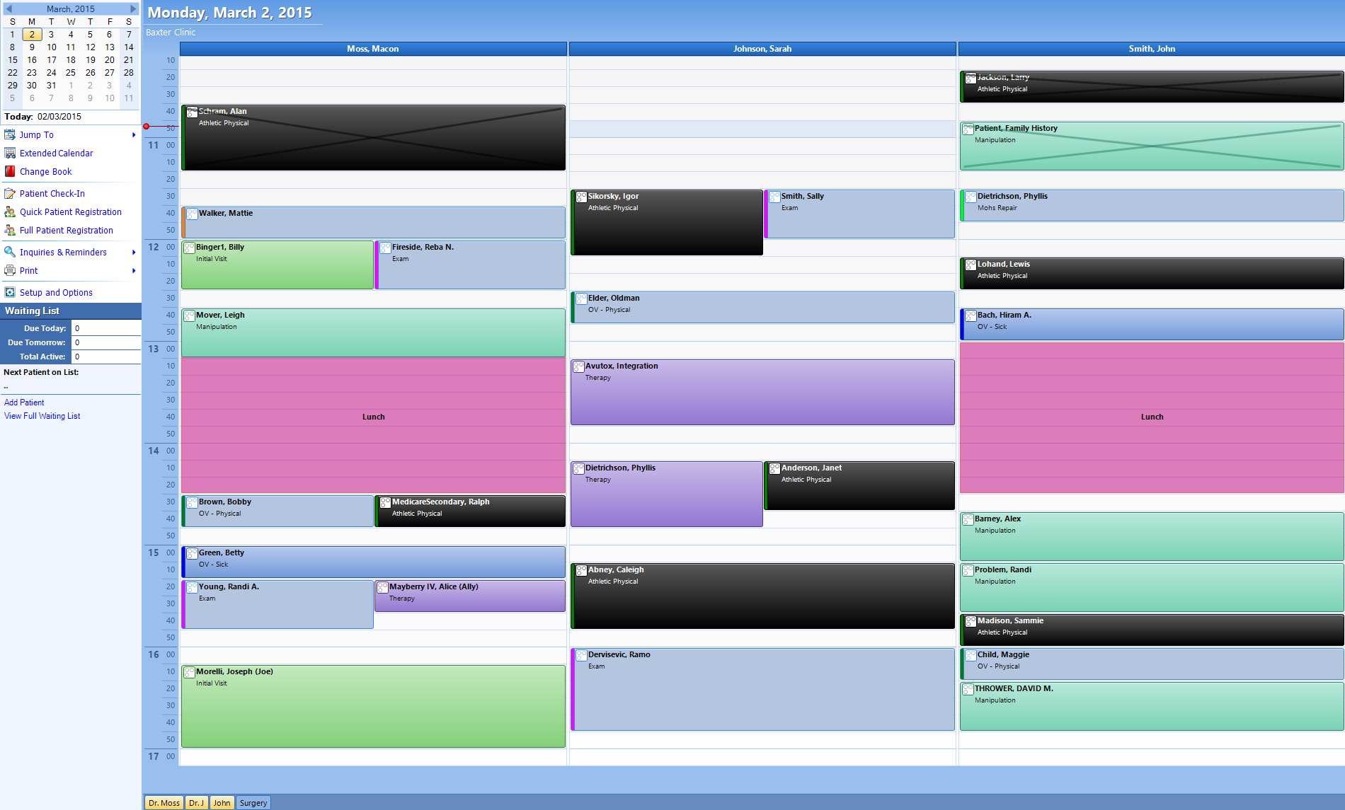 PracticeStudio Software - Appointment Scheduler