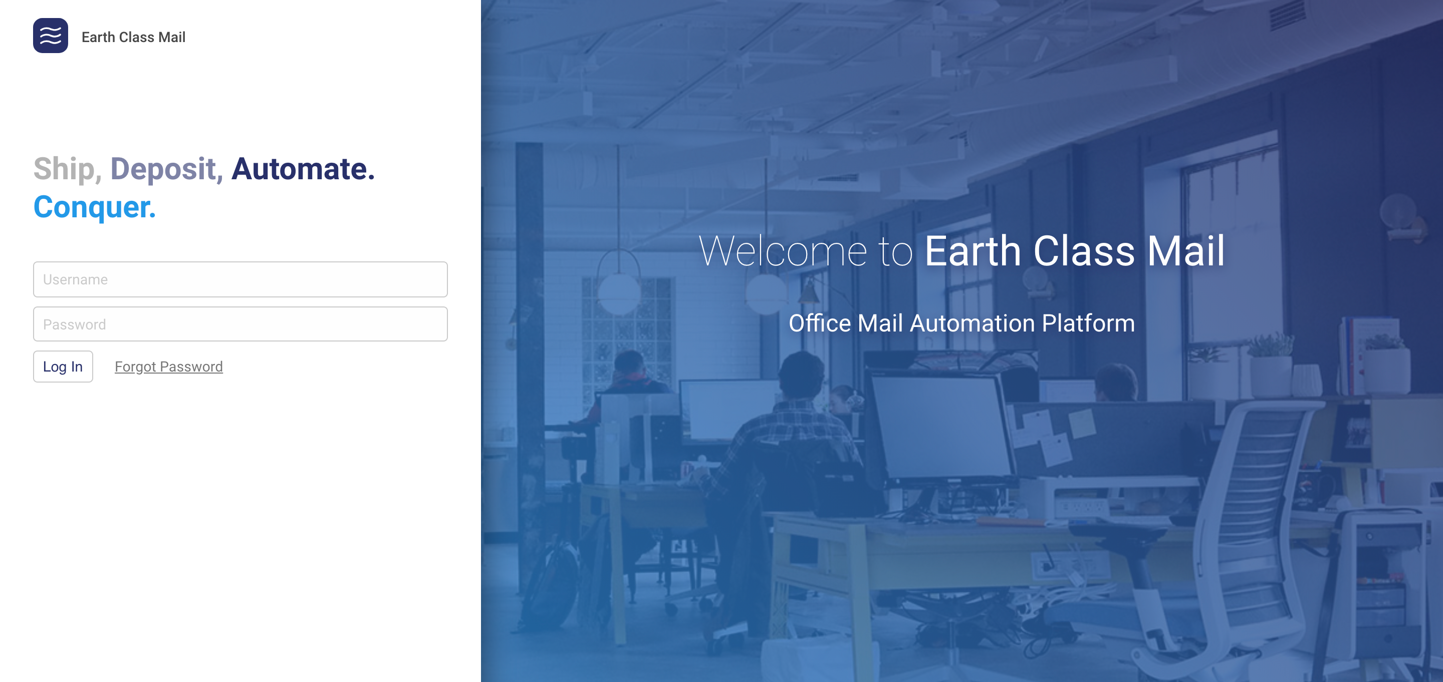 Our web-based app allows you to login from anywhere.