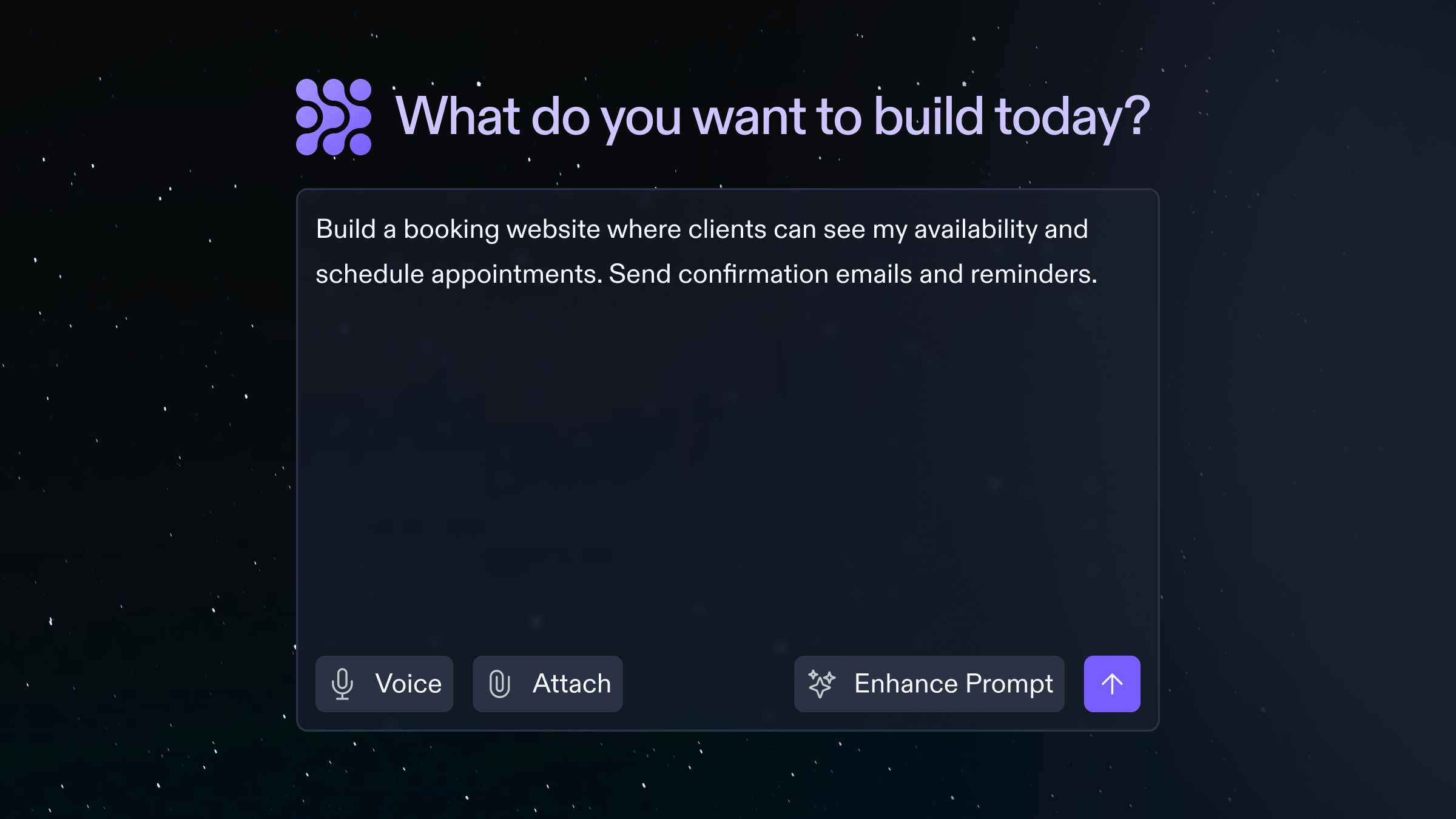 Replit screenshot: Replit insert prompt