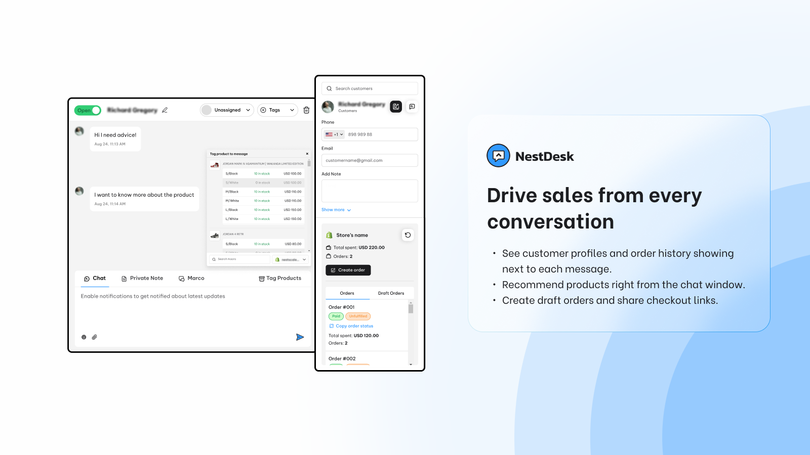 Drive sales from every conversation