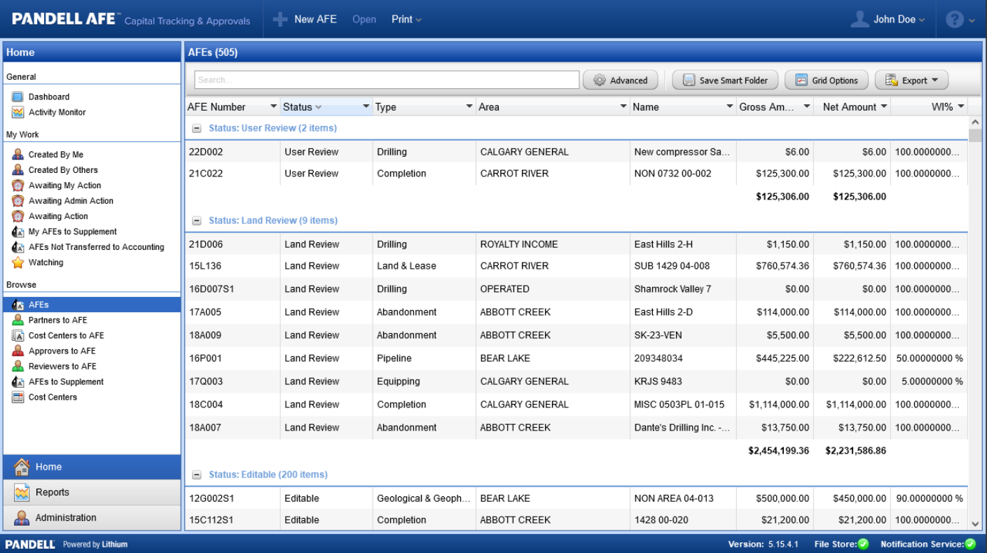 Pandell Upstream Logiciel - 5