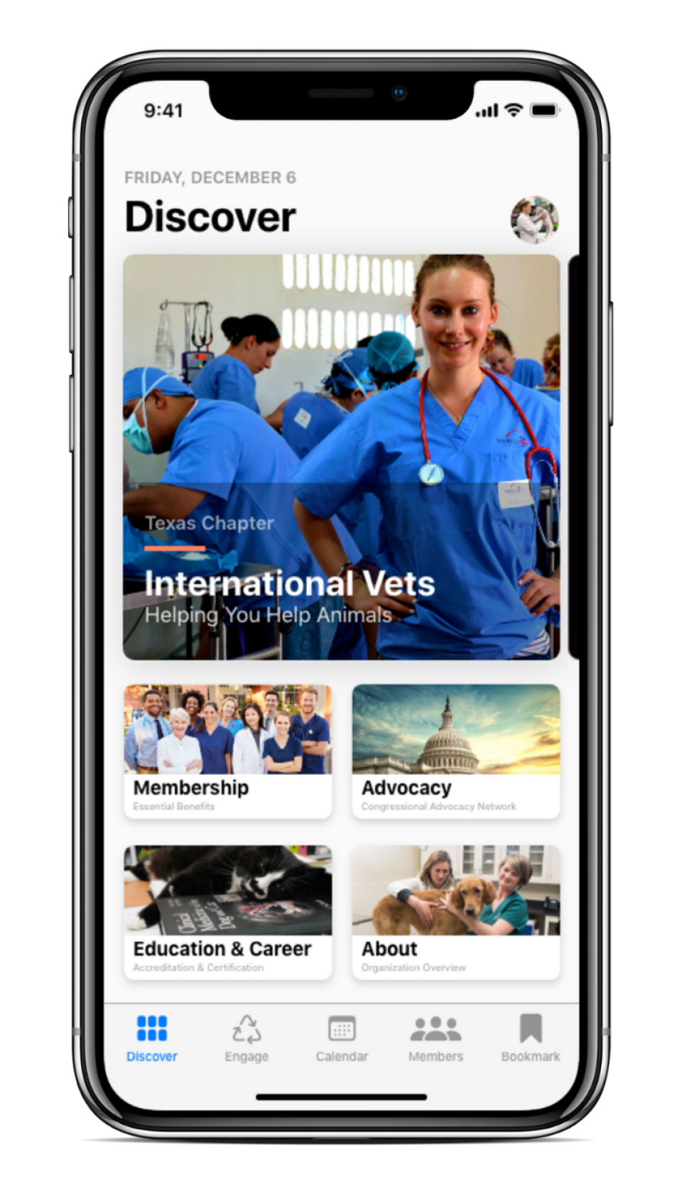 MobileUp screenshot: MobileUp discover events page
