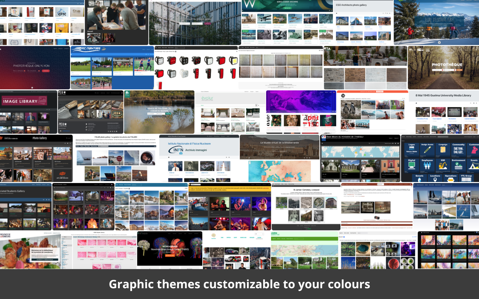 Piwigo screenshot: Easily customizable
