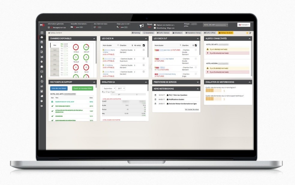 Misterbooking PMS screenshot