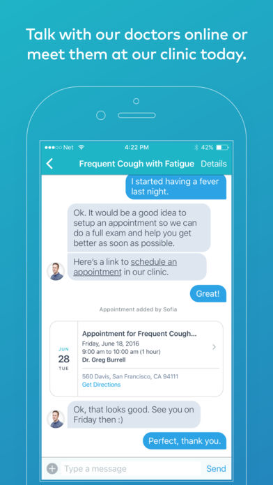 Carbon Health Software - The native Carbon Health app on iOS enables patients to communicate securely with doctors online