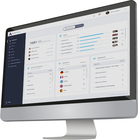 Alumni Reach screenshot: Alumni Reach admin dashboard