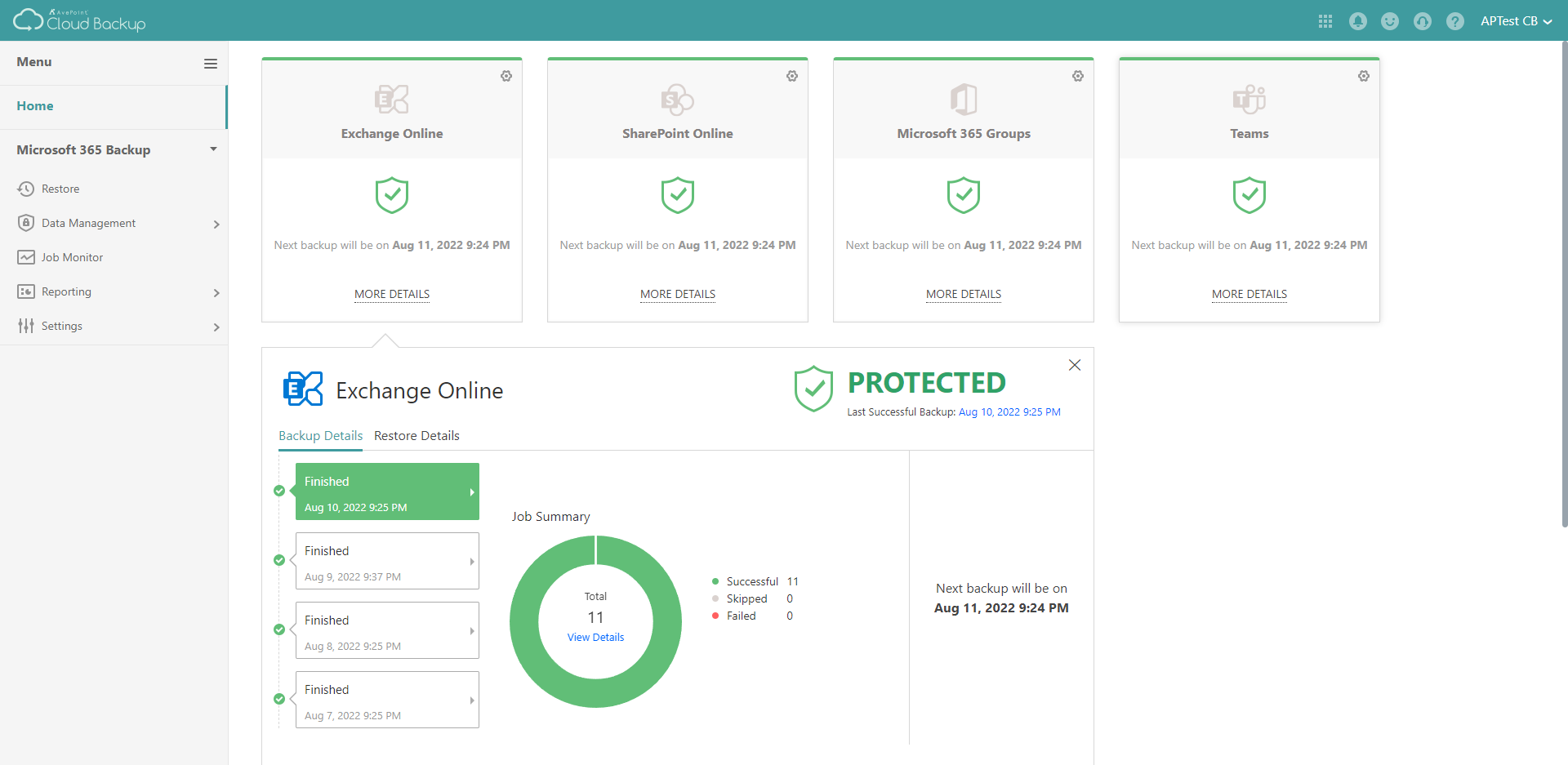 AvePoint Cloud Backup Software - Comprehensive Backup