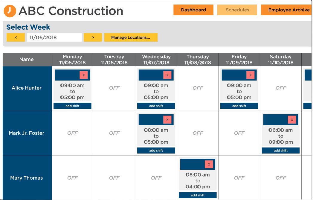 ezClocker Software - ezClocker time tracking
