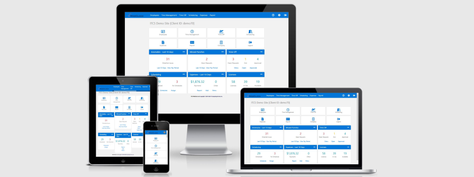 ITCS-WebClock Software - Dashboard