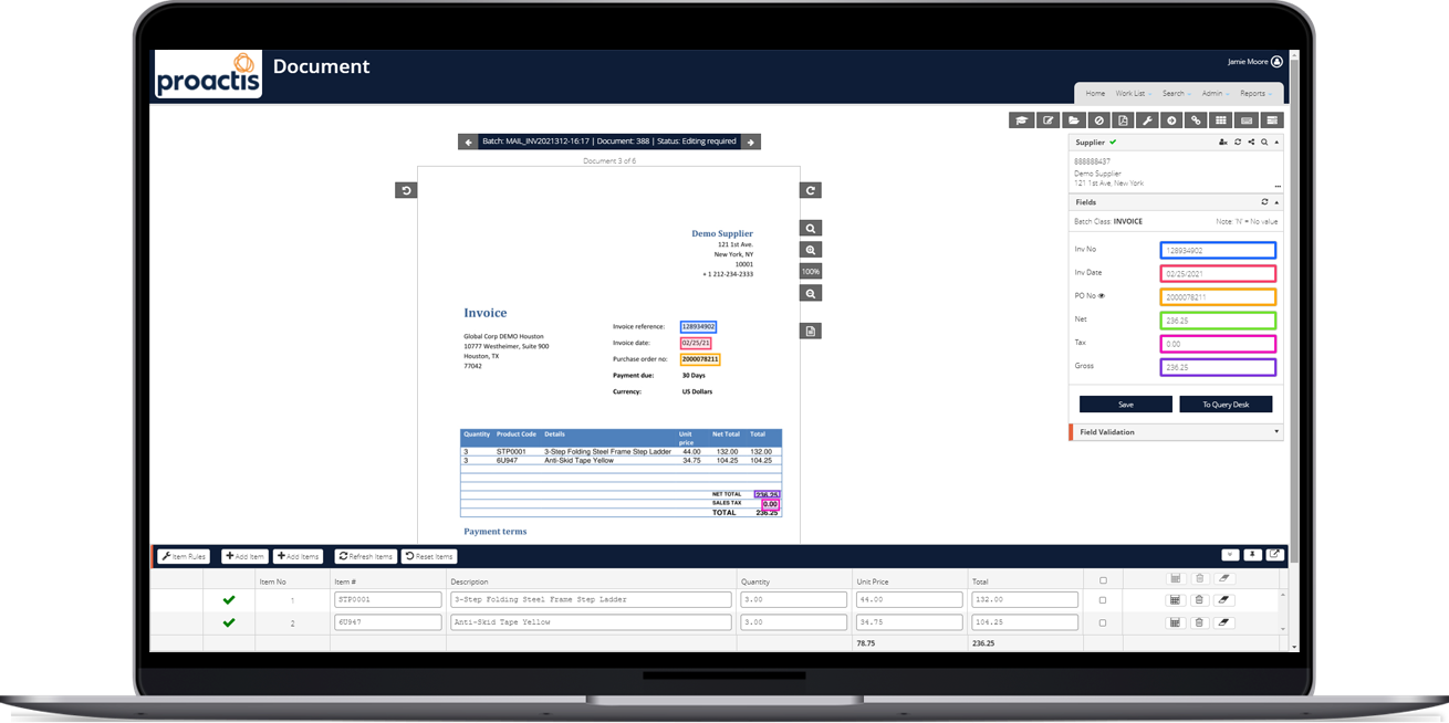 PROACTIS Software - Proactis AP Automation - Invoice Capture