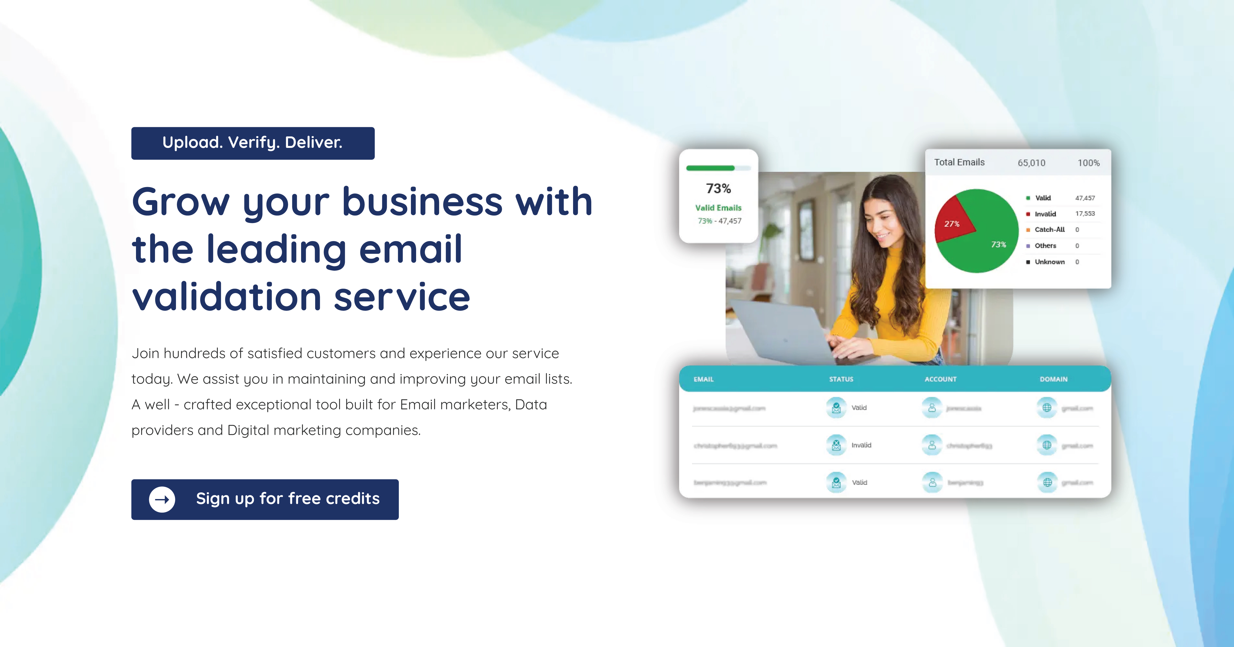 ExactVerify screenshot: ExactVerify Email Validation Tool Banner