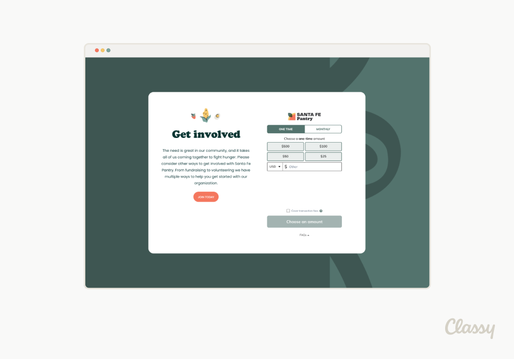 Classy Software - Embedded Donation Forms: Maximize conversion and revenue on your website using an all-new form built for performance.