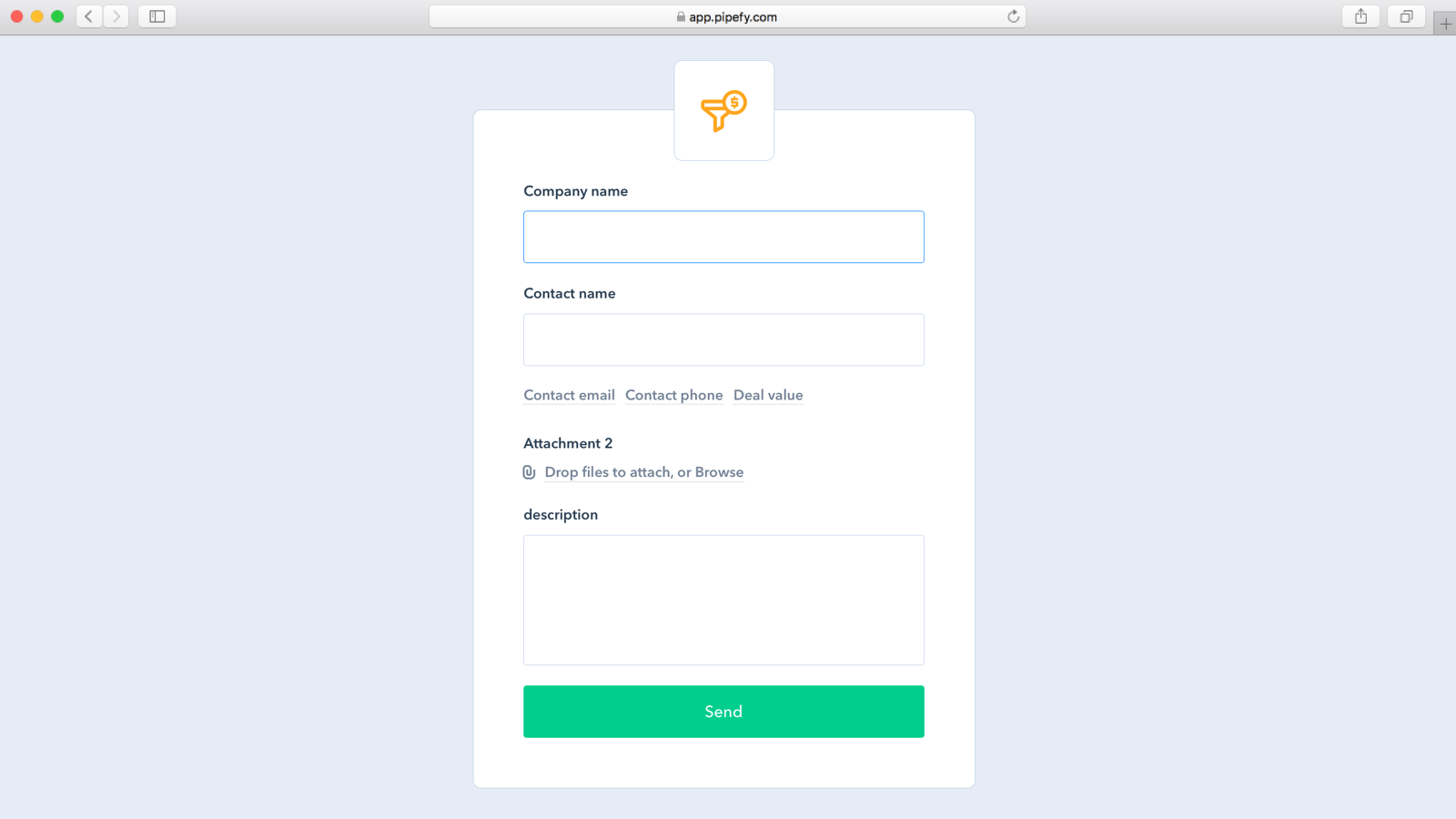Pipefy Public forms