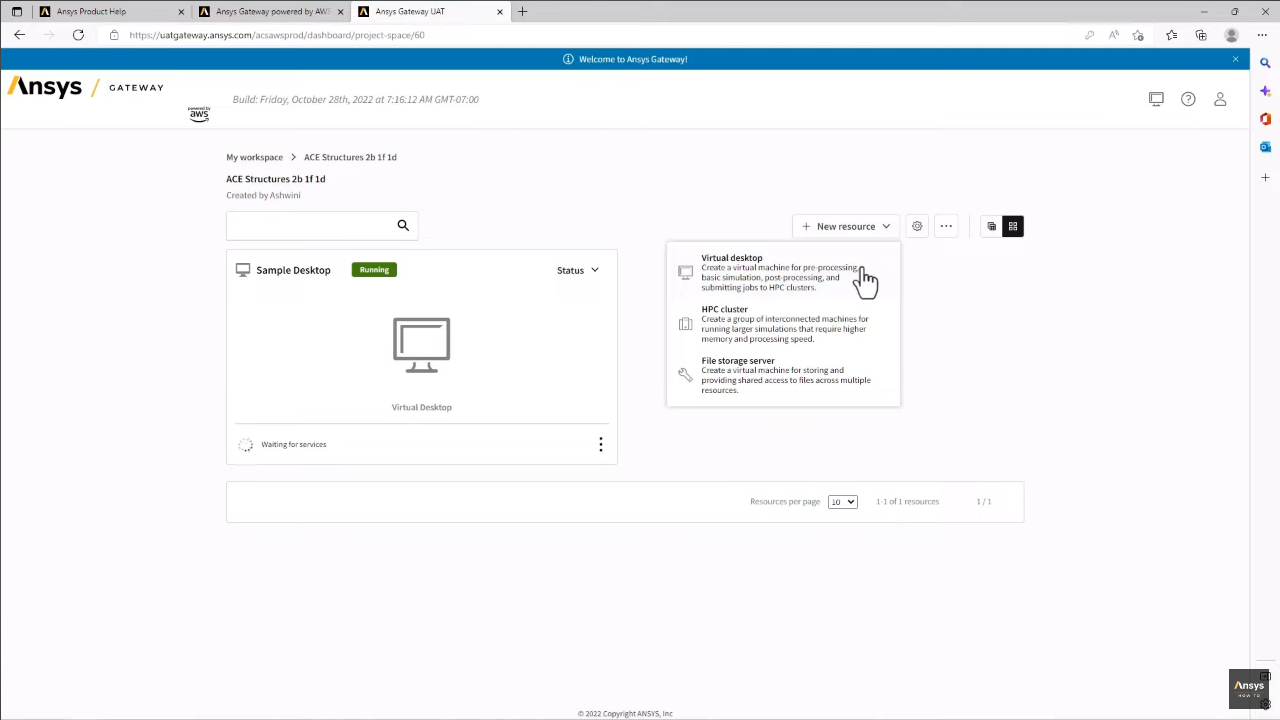 Ansys Gateway powered by AWS