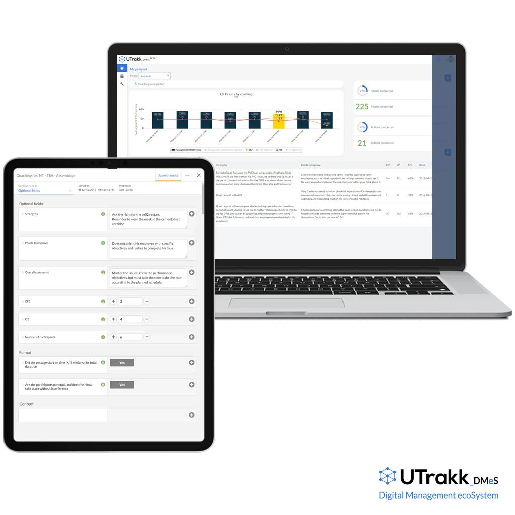 UTrakk DMeS Software - Coaching module