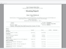 Quick Bid Software - Quickly analyze detailed reports