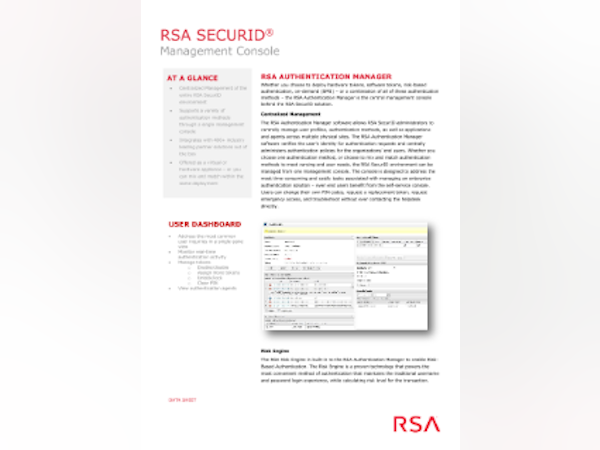 RSA SecurID Logiciel - 1