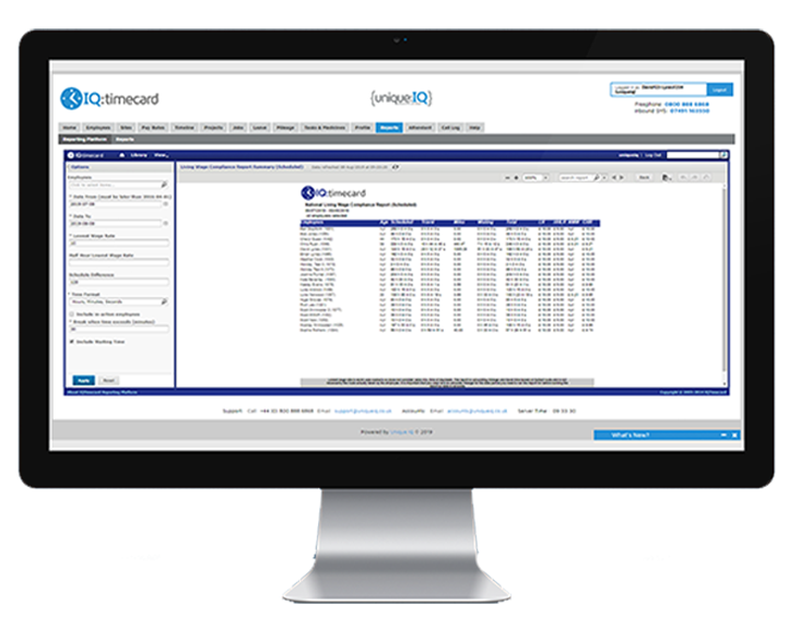 IQ Timecard Software - IQ:timecard screenshot