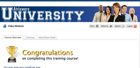 Axis LMS screenshot: Axis LMS illustrating full branding and customization options