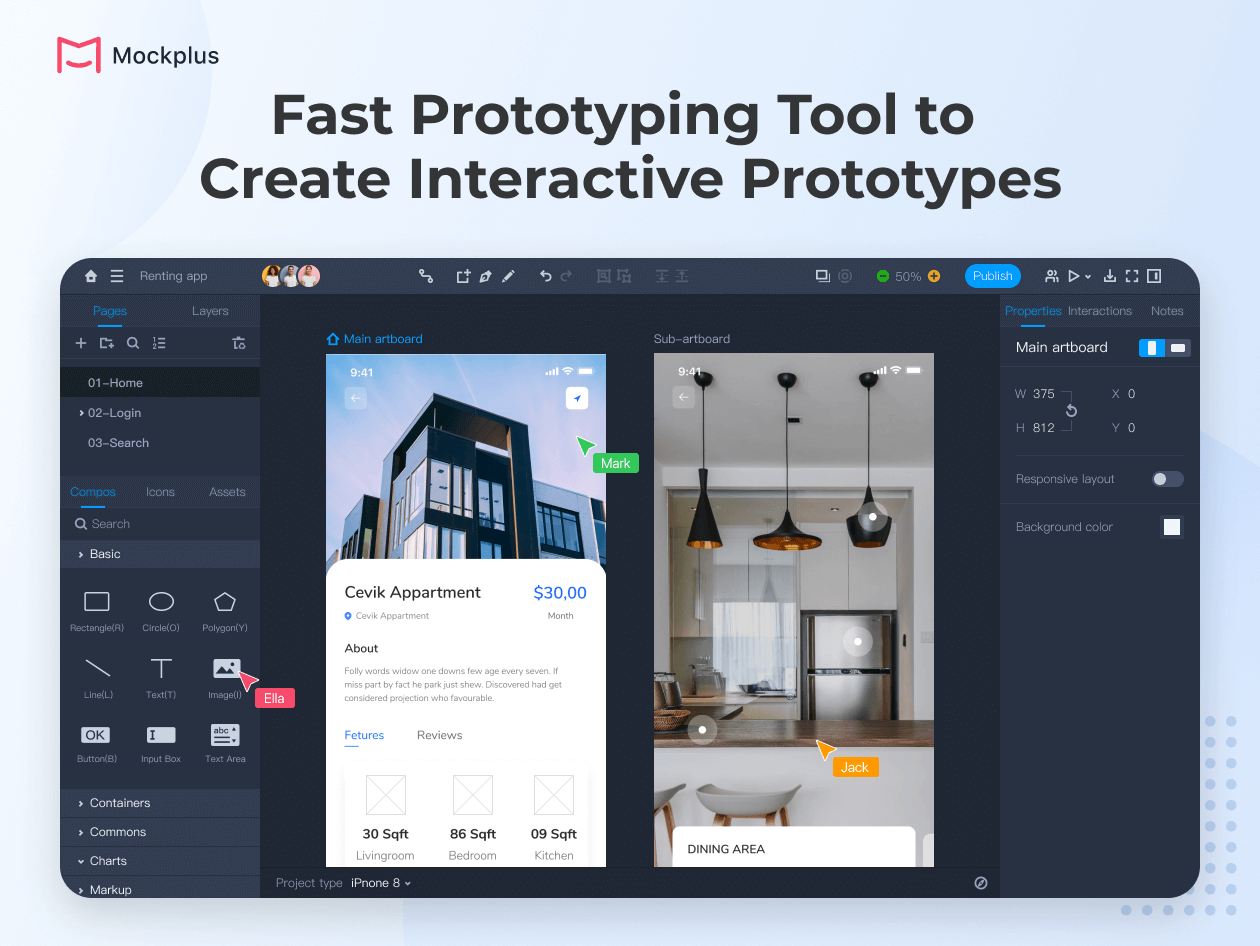 Fast Prototyping Tool to Create Interactive Prototypes