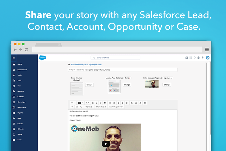 Send your OneMob via Emai-thumb