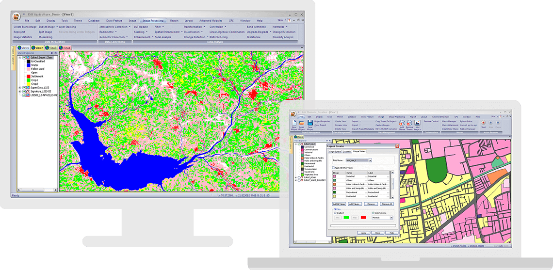 IGiS Desktop Software - Next-generation cartographic and visualisation tools for conceptualisation, production, dissemination, and analysis of 2D & 3D maps. It is a 64-bit, Unicode compliant Desktop GIS with an intuitive user interface where data can be viewed in multiple tabs.