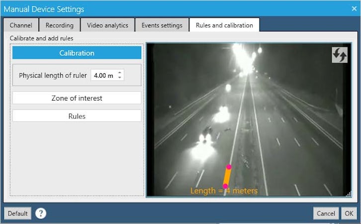 Camlytics screenshot: car counting software