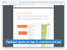 Spidergap 360 Feedback Software - Feedback reports are easy to understand and use
