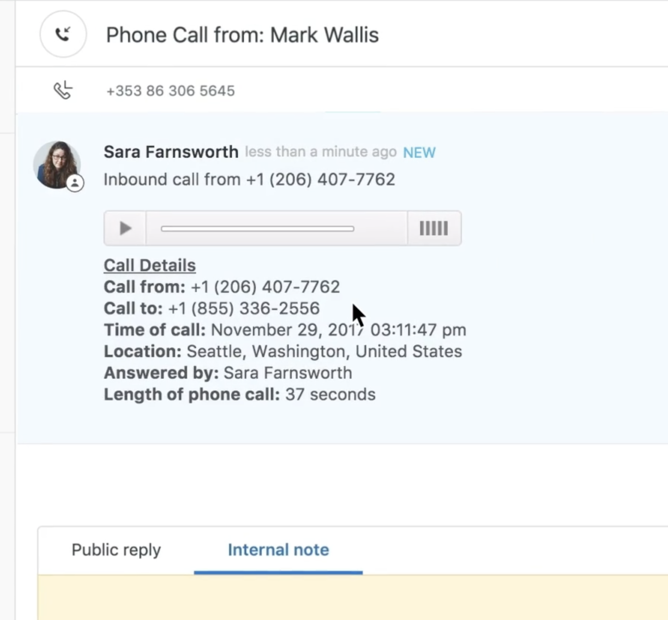 Zendesk Talk Software - Call recording