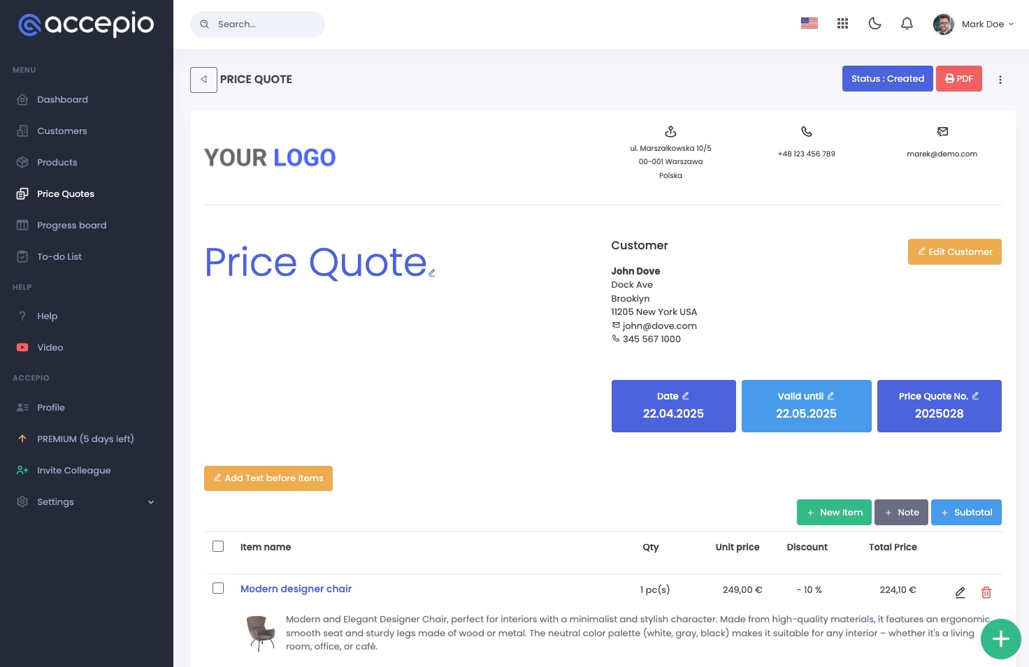 ACCEPIO Software - 2 - Vorschau