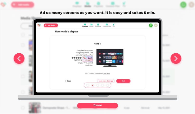 Liqvid live screenshot: Connect android TV within a seconds!