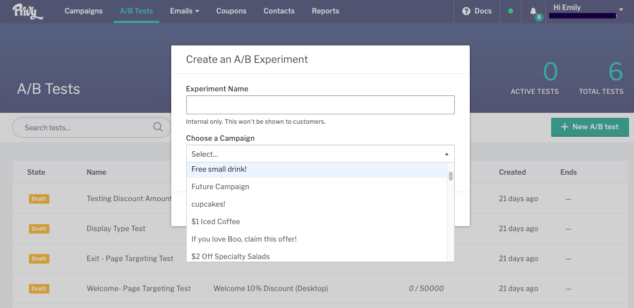 Privy Software - Privy A/B testing